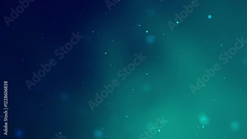 Dark blue teal particles gradient background with small bright dots suitable for futuristic technology designs or abstract digital concepts. Perfect for digital presentations or backgrounds.