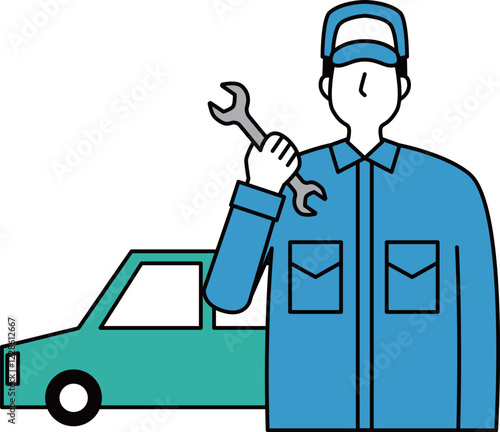 自動車整備士の男性