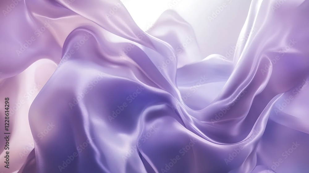 Obraz premium Draped Lavender Silk Fabric Abstract Texture