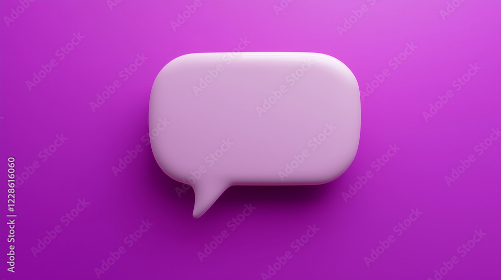 white blank speech bubble on purple background white blank speech bubble on purple background