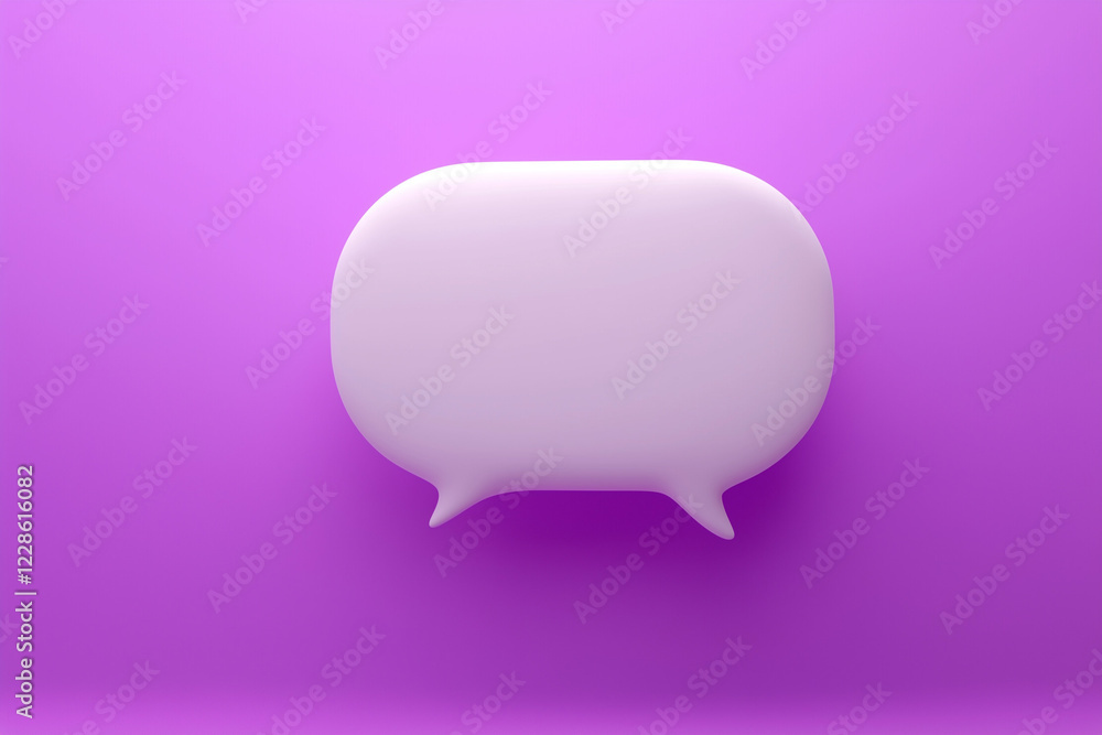 white blank speech bubble on purple background white blank speech bubble on purple background
