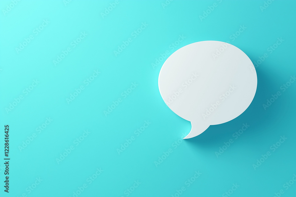 white blank speech bubble on blue background white blank speech bubble on blue background