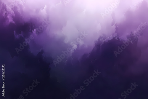Light and dark purple cloudy abstract background with soft misty texture