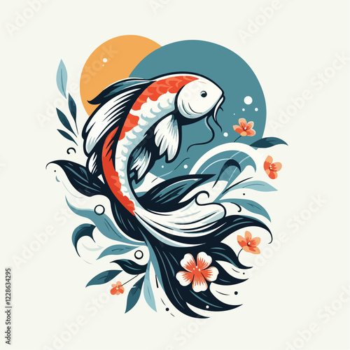 Beautiful koi fish
