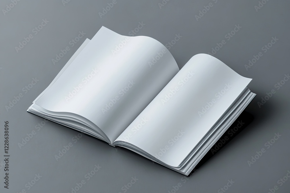 Premium Quality Picture of Blank Brochures and Booklet on Grey Background Premium Quality Picture of Blank Brochures and Booklet on Grey Background