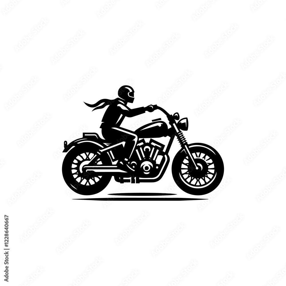 vector logo simple motorcycle illustration vector logo simple motorcycle illustration