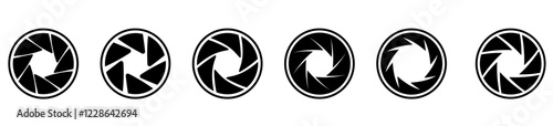 shutter camera lens icon photography logo