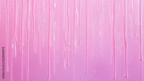Vibrant Neon Magenta Explosive Drip Effect on Dusty Taupe Background - Cinematic Abstract Image