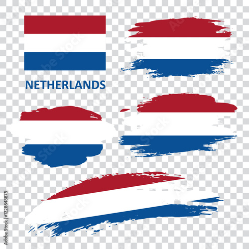 Set of flags of the Netherlands