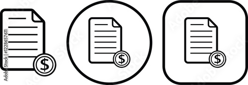 Bonds icon in line set. stock market treasury bond vector for apps or website symbol. equity or corporate bonds sign chart isolated on transparent background