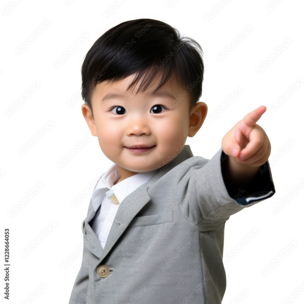 Funny baby with exaggerated facial expression and gesture Funny baby with exaggerated facial expression and gesture