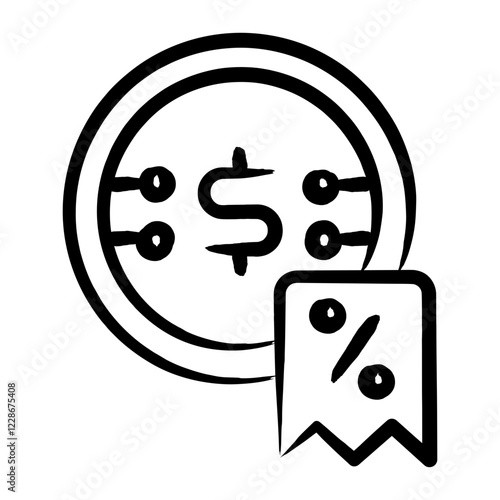 Cryptocurrency Tax Icon