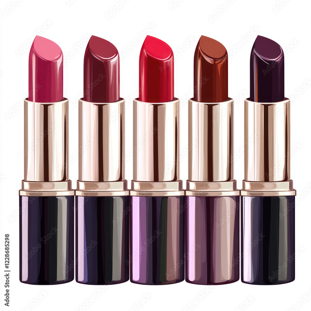 red lipstick isolated on white red lipstick isolated on white