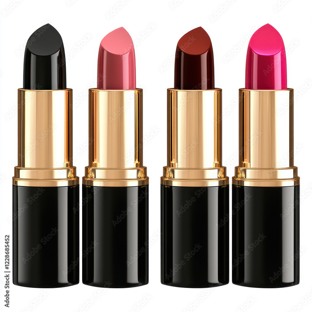 red lipstick isolated on white red lipstick isolated on white
