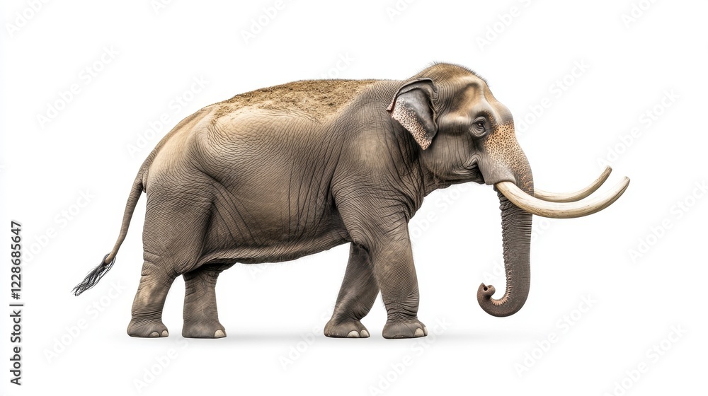 Obraz premium mammoth isolated on white background