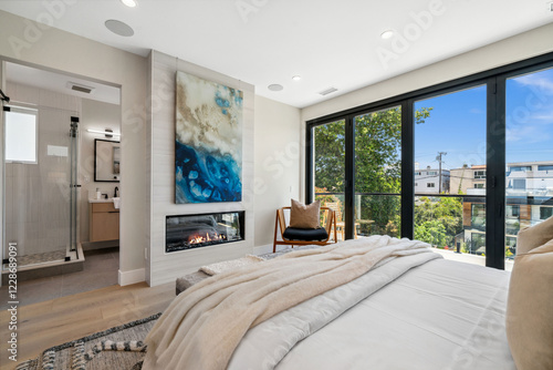 Luxury home, Newport Beach, ocean view, modern house, real estate, sunset photography, coastal property, high-end architecture, elegant design, premium listing, exterior lighting, waterfront home