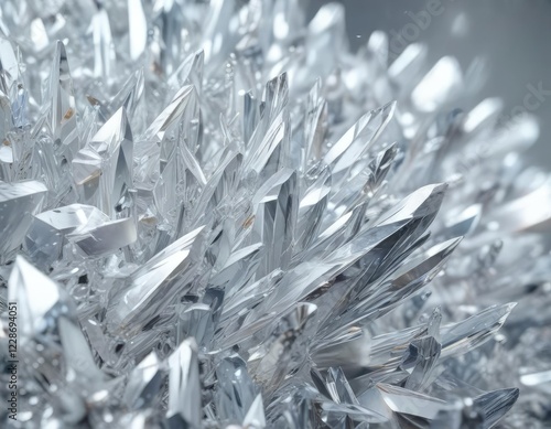 Macro close-up of shimmering white crystal texture, splendid, magnificent, high-end