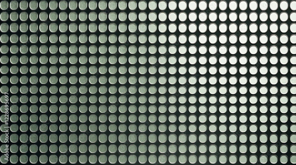 Abstract Green Metal Sheet With Circular Holes Abstract Green Metal Sheet With Circular Holes