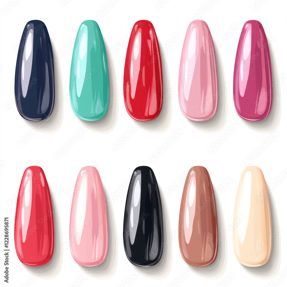 Fototapeta premium nail polish bottles