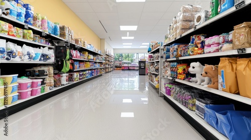 Wallpaper Mural Bright and Organized Grocery Store Interior Torontodigital.ca