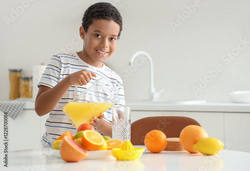 Little African-American boy...