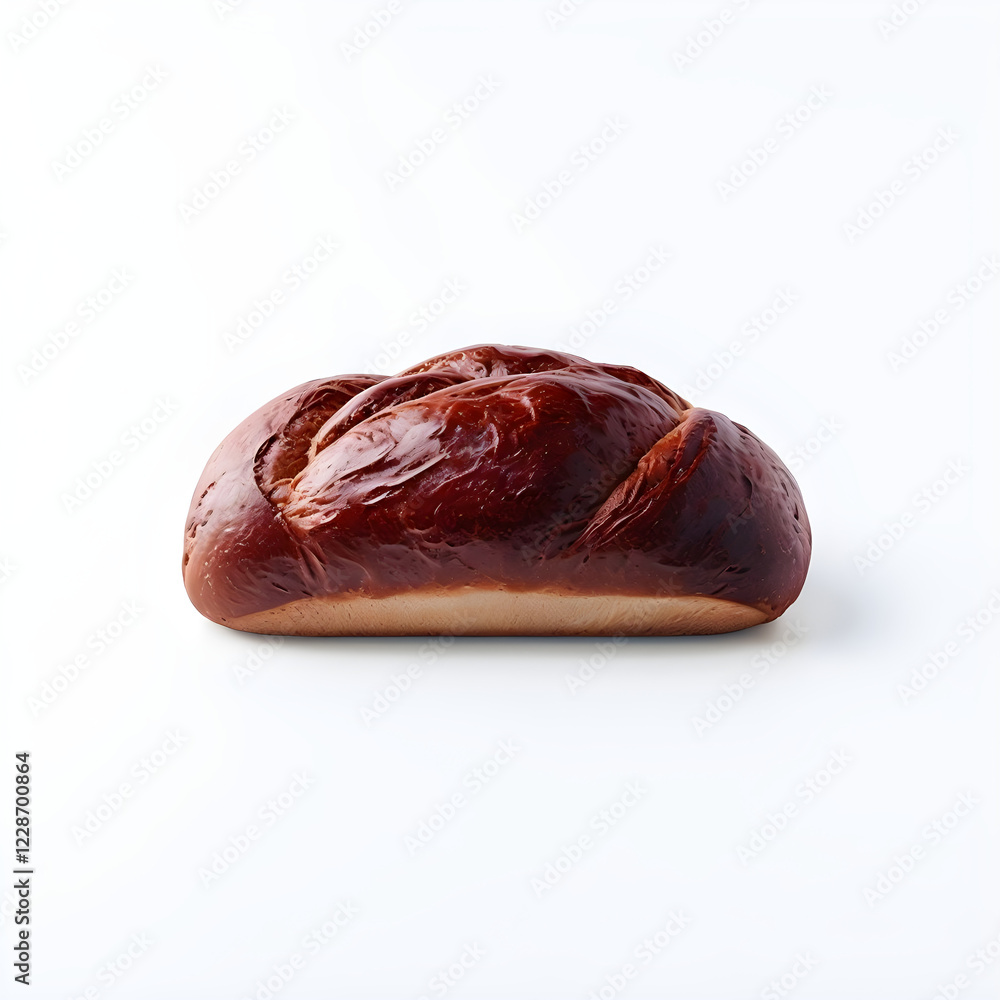 Red Bean Paste Bread isolated on white background Red Bean Paste Bread isolated on white background