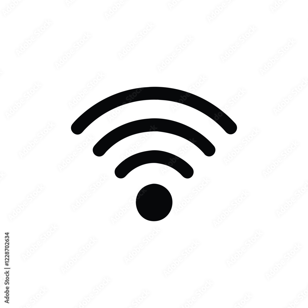 WiFi Signal Icon – Wireless Network Symbol WiFi Signal Icon – Wireless Network Symbol