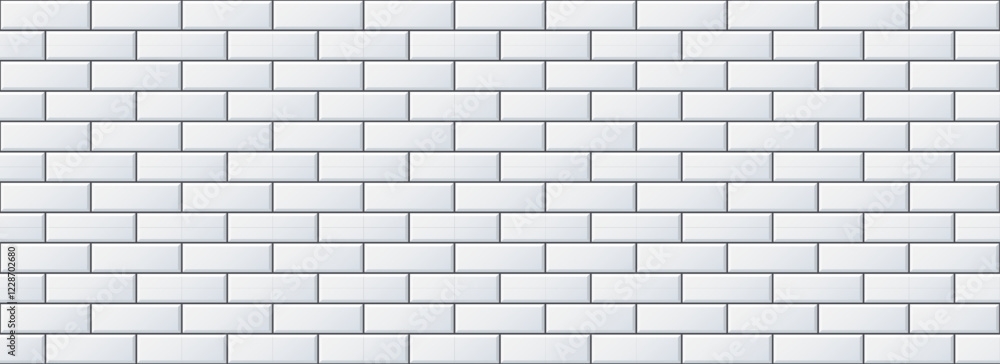 Seamless grey tile pattern. Rectangle ceramic tiled texture for bathroom wall, kitchen floor, pool surface. Repeating white mosaic grid background. Repeated brick backdrop. Vector wallpaper Seamless grey tile pattern. Rectangle ceramic tiled texture for bathroom wall, kitchen floor, pool surface. Repeating white mosaic grid background. Repeated brick backdrop. Vector wallpaper
