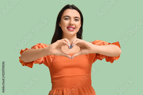Beautiful young happy woman...