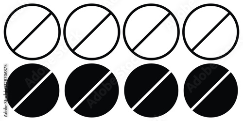 Pill icon set. Medicament and pharmaceutical symbol. Capsule icon. Drug sign. vector illustrator