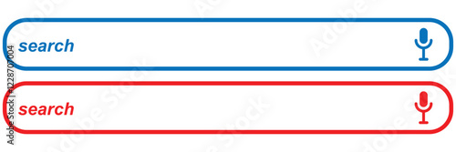 Search bar icons.Internet browser search engine. Search bar for ui. Blank search bar icon. Collection of search box or search bar templates vector illustrator.