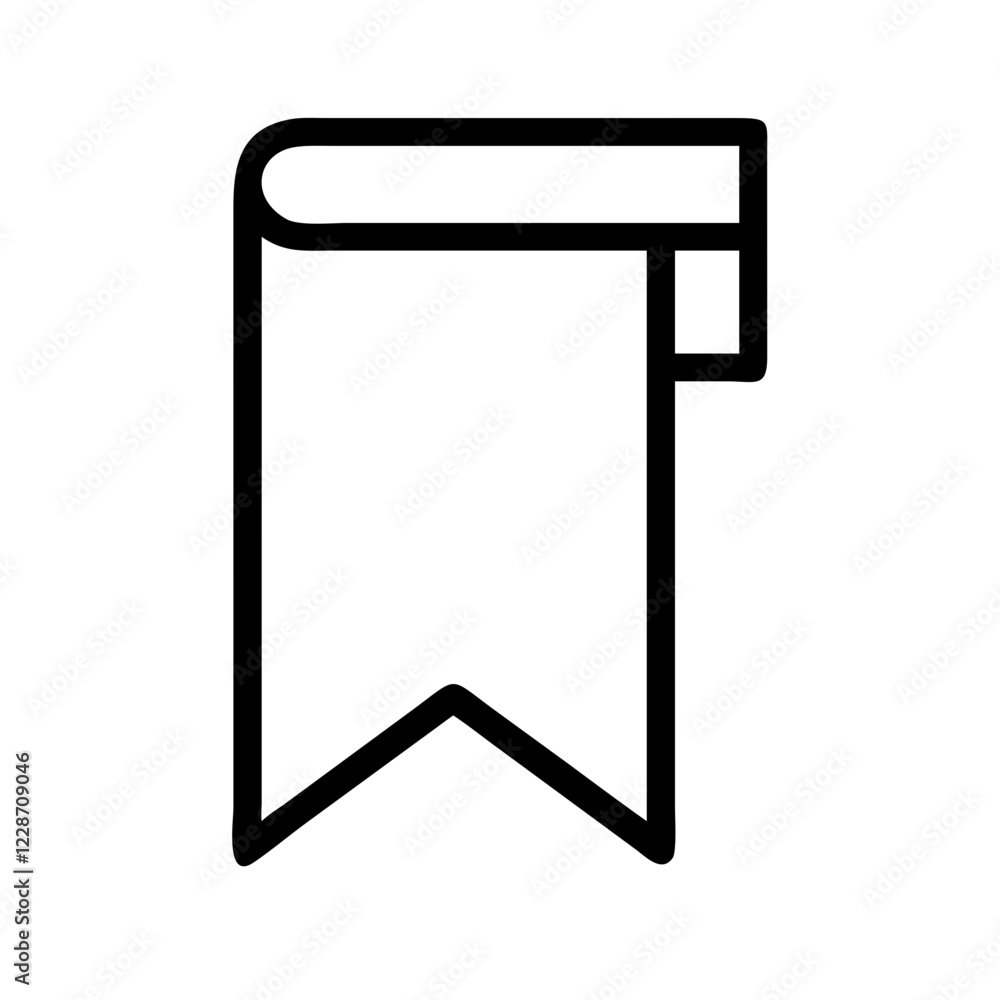 Bookmark Vector Icon – Reading & Organization Symbol Bookmark Vector Icon – Reading & Organization Symbol