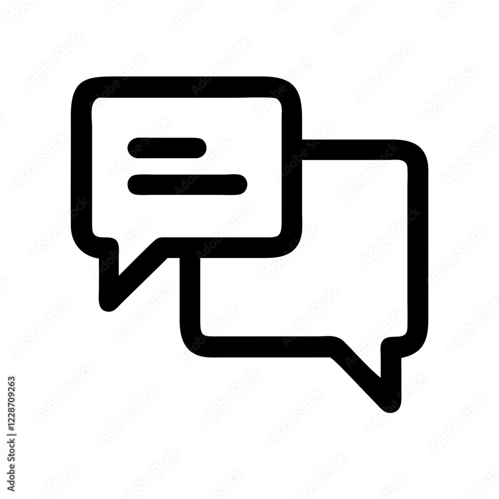 Chat Vector Icon – Communication & Messaging Symbol Chat Vector Icon – Communication & Messaging Symbol