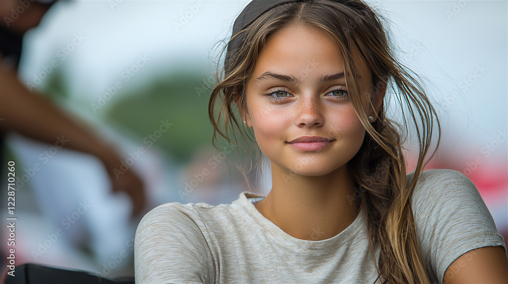  attending a grand prix with a woman