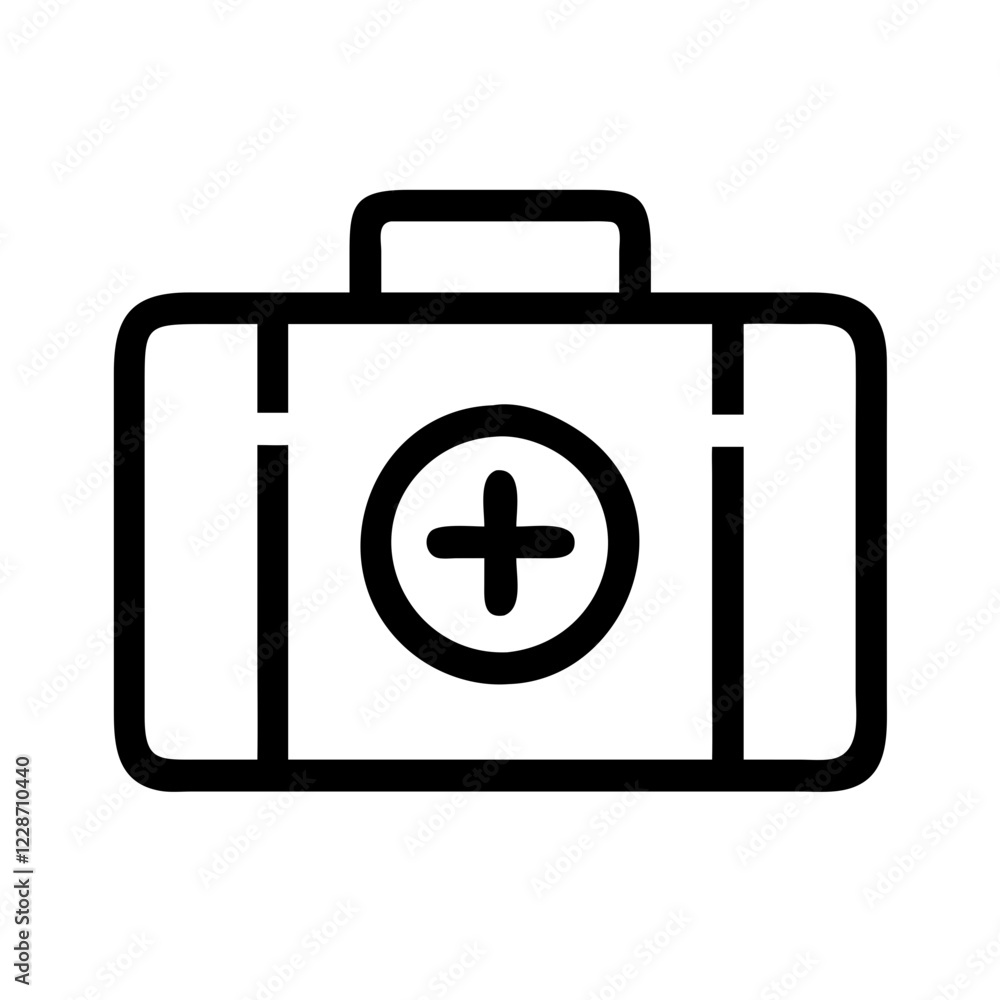 First Aid Kit Vector Icon – Emergency & Health Symbol First Aid Kit Vector Icon – Emergency & Health Symbol