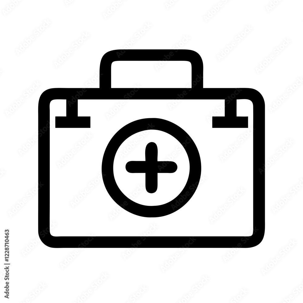 First Aid Kit Vector Icon – Emergency & Health Symbol First Aid Kit Vector Icon – Emergency & Health Symbol