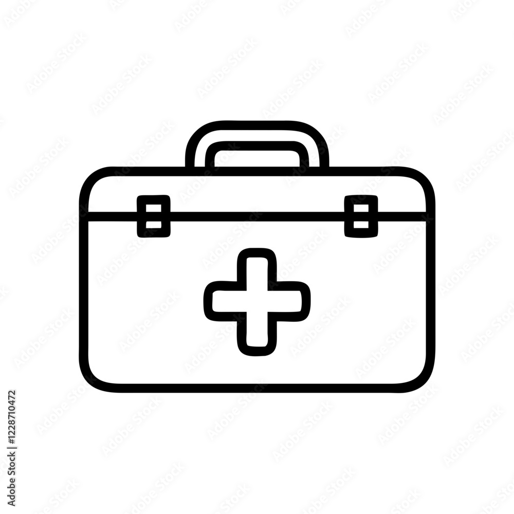 First Aid Kit Vector Icon – Emergency & Health Symbol First Aid Kit Vector Icon – Emergency & Health Symbol