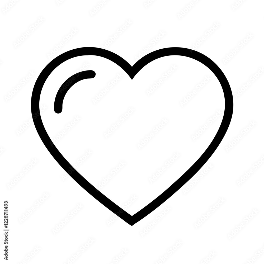 Heart Vector Icon – Love & Emotion Symbol Heart Vector Icon – Love & Emotion Symbol