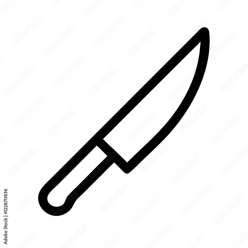 Knife Vector Icon – Tool & Cutting Symbol Knife Vector Icon – Tool & Cutting Symbol