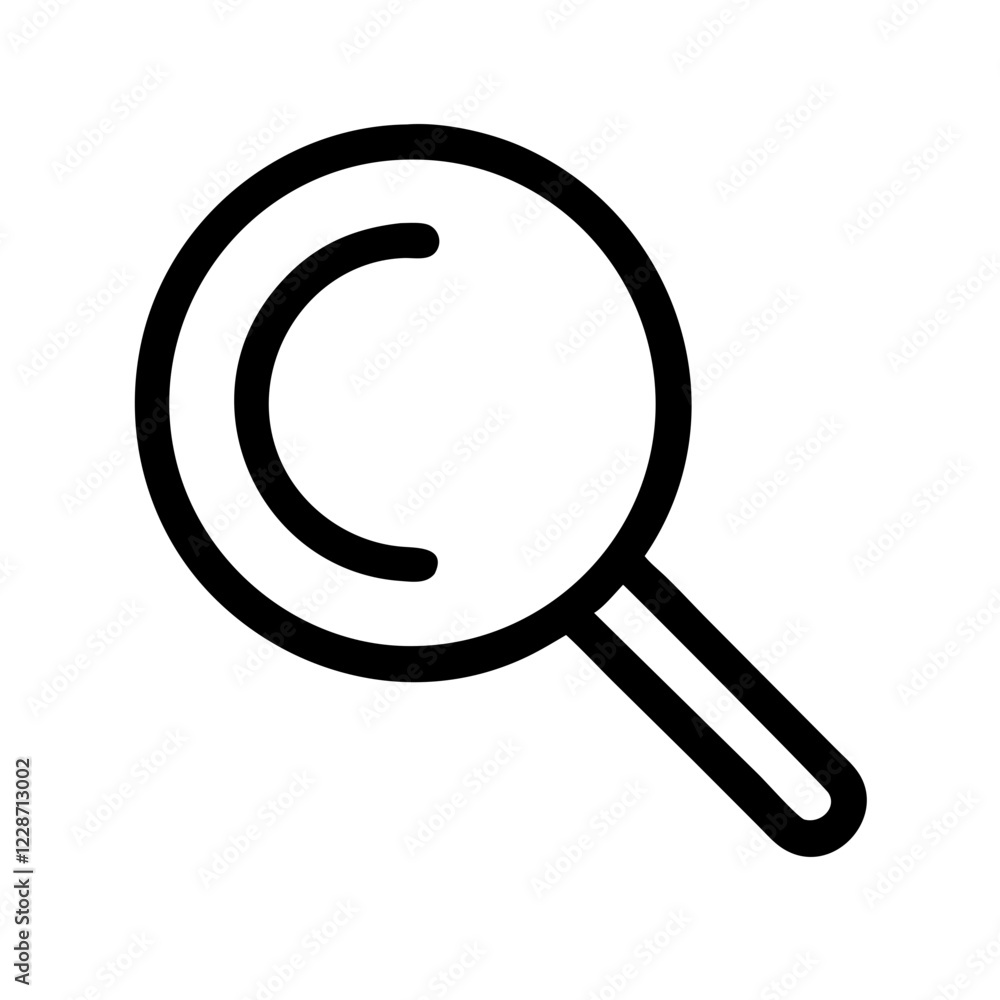 Magnifying Glass Vector Icon – Search & Exploration Symbol Magnifying Glass Vector Icon – Search & Exploration Symbol