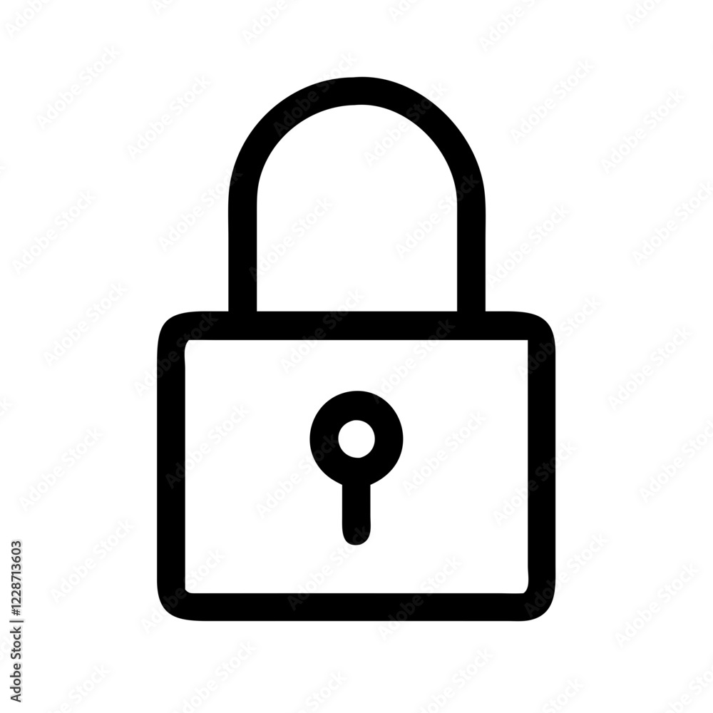 Padlock Vector Icon – Security & Protection Symbol Padlock Vector Icon – Security & Protection Symbol