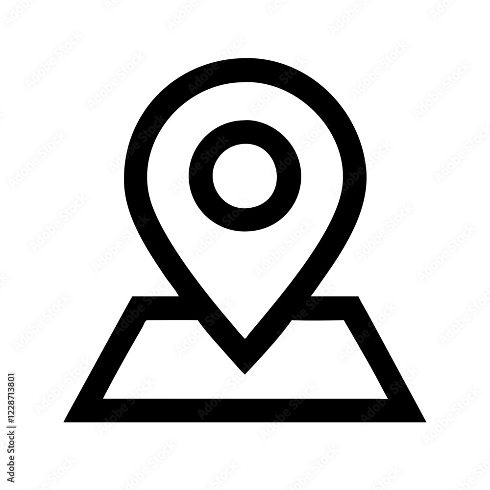 Pin Map Vector Icon – Navigation & Location Symbol Pin Map Vector Icon – Navigation & Location Symbol