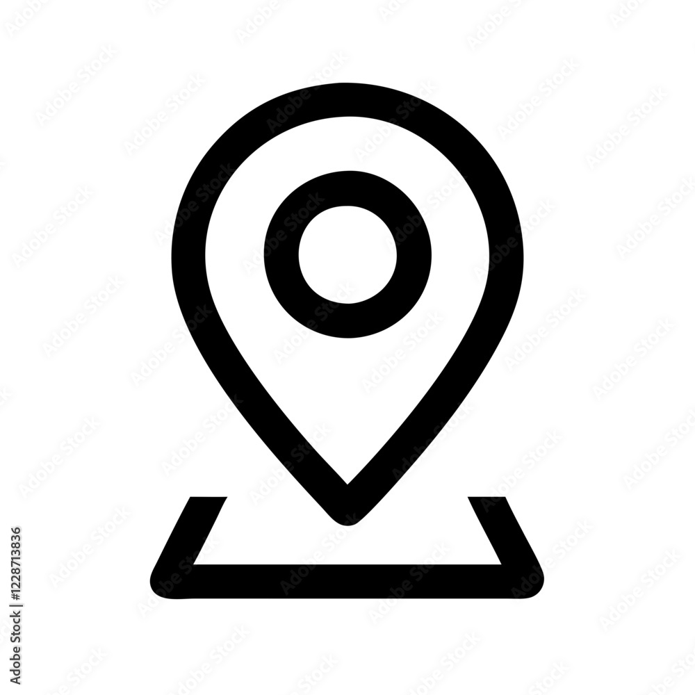 Pin Map Vector Icon – Navigation & Location Symbol Pin Map Vector Icon – Navigation & Location Symbol