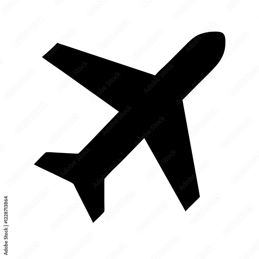 Plane Vector Icon – Air Travel & Aviation Symbol Plane Vector Icon – Air Travel & Aviation Symbol