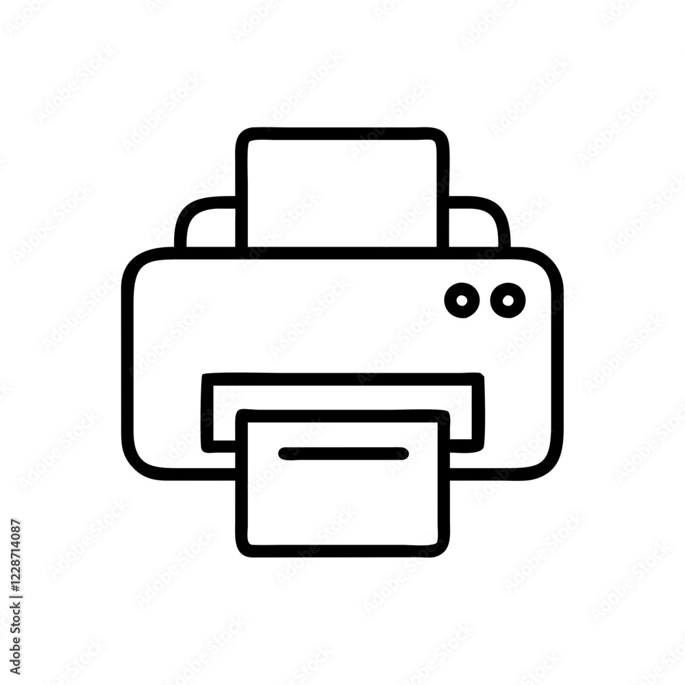 Printer Vector Icon – Printing & Document Symbol Printer Vector Icon – Printing & Document Symbol