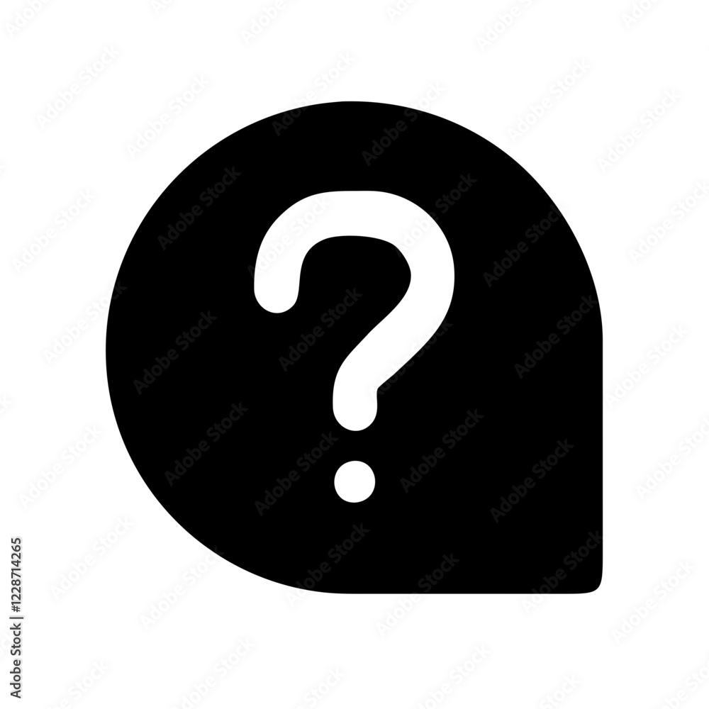 Question Mark Vector Icon – Inquiry & Curiosity Symbol Question Mark Vector Icon – Inquiry & Curiosity Symbol