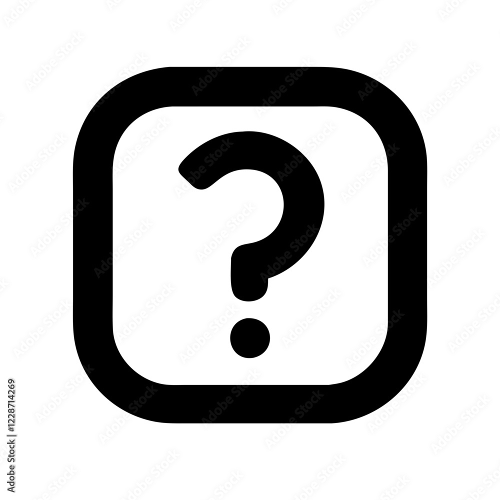 Question Mark Vector Icon – Inquiry & Curiosity Symbol Question Mark Vector Icon – Inquiry & Curiosity Symbol