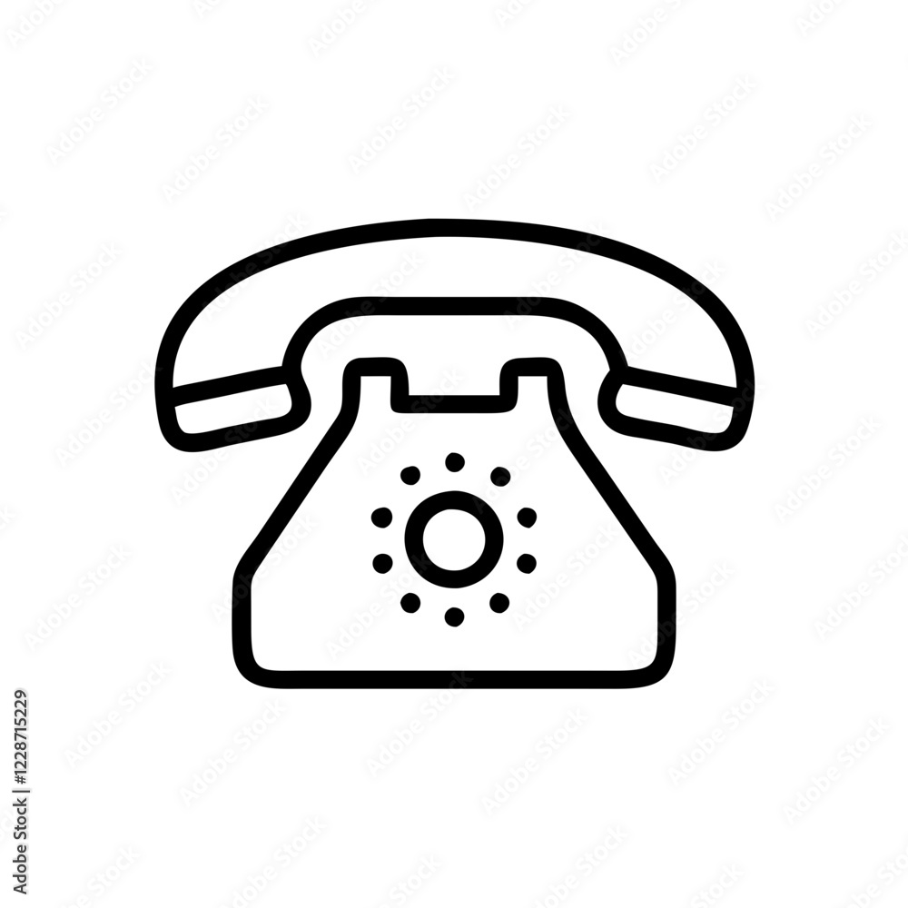 Telephone Vector Icon – Communication & Connectivity Symbol Telephone Vector Icon – Communication & Connectivity Symbol