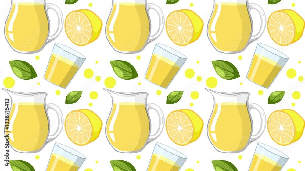 Vibrant Lemonade Pattern Animation Vibrant Lemonade Pattern Animation