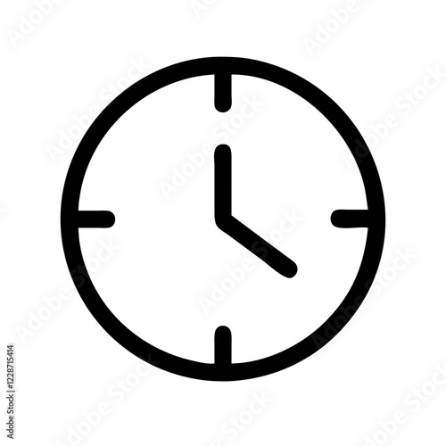 Time Vector Icon – Clock & Schedule Symbol